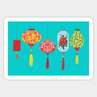 Vietnamese lanterns Magnet